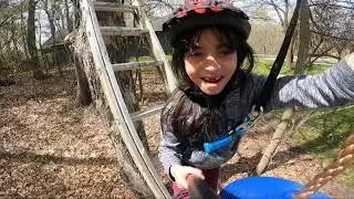 Backyard Zipline jugader 160ft