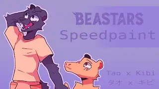 SPEEDPAINT | BEASTARS Tao x Kibi | Adobe Photoshop