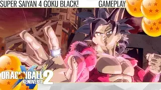 (2K) Dragon Ball Xenoverse 2 - Super Saiyan 4 Goku Black FULL MOVESET! (Gameplay)