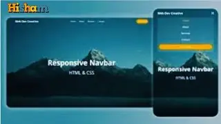 How to Create a Responsive Navbar with HTML CSS | Step-by-Step Tutorial | Responsive Navigation Bar