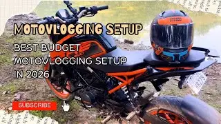 Cheap & Best Budget Moto Vlogging Setup in 2026 - Action Camera. #viral #trending #vlog #motovlog 