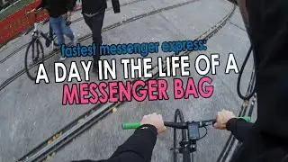 bike messenger Leipzig - full day timelapse