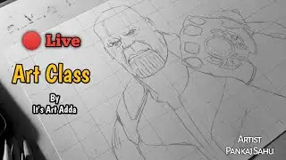 Thanos Drawing | Live ART CLASS | its Art Adda #Drawing