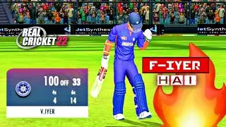 Fire hai...fire hai-Venkatesh iyer hai 🔥🔥🔥 | 100* of 33 | FT. BAZIGAR | #rc22 #short #bazigar