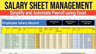 Excel Payroll Tutorial: Create Employee Salary Sheet (Step-by-Step Guide)