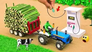 diy diorama making mini motor water pump science project | how to make |  ⁨@sanocreator⁩