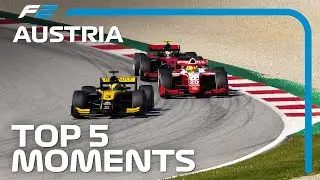 Top 5 Formula 2 Moments | 2020 Austrian Grand Prix