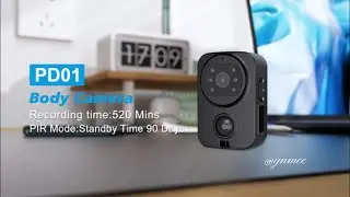 PD01 New Waterproof Mini Body Cameras Night Vision PIR Security Cycling Camera Operation Guide Video