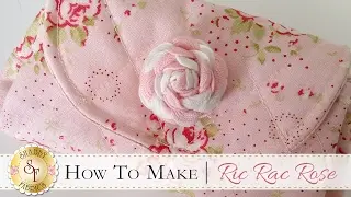 How to Make a Ric Rac Rose | a Shabby Fabrics Craft Sewing Tutorial