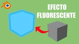 C&oacute;mo hacer objeto fluorescente en Blender - Tutorial de materiales con emisi&oacute;n y resplandor luz ne&oacute;n