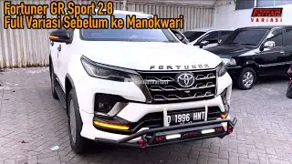 FORTUNER GR SPORT 2.8 SEBELUM KE MANOKWARI FULL VARIASI DULU DI FERRARI VARIASI SURABAYA