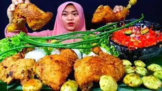 AYAM GORENG KETUMBAR SAMBAL BAWANG LALAP JENGKOL MUDA