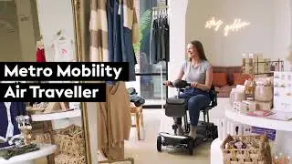 Metro Mobility Air Traveller &ndash; Lightweight 4-Wheel Mobility Scooter | 1-Second Fold