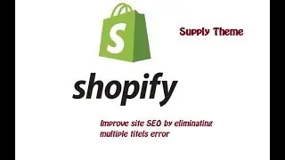 Remove multiple titles error & improve SEO Shopify supply theme