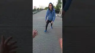 Паркур и Сальто | Нарвался на неприятности | Flips and Tricks | Parkour POV ran into trouble #shorts