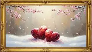 ❤️❄️ Winter Love | Romantic Oil Painting Art | 4K Valentine Framed TV Art Screensaver