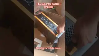 studiomaster dja 4000 amplifier unboxing Best quality and best performance #dj #djamplifier #mixer