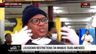 Lockdown restrictions on minibus taxis amended
