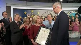 Gov  Holcomb presents Maureen McFadden with Indiana's highest honor 02/12/19