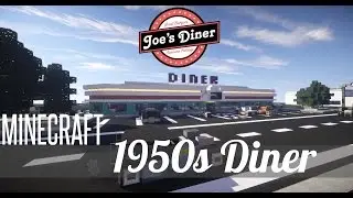 Minecraft: Let's Build - 1950's Diner - Part 2.