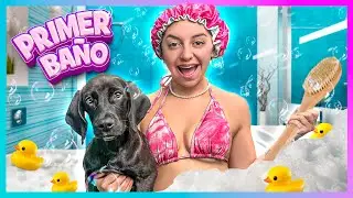 EL PRIMER BA&Ntilde;O de *M&Iacute;A* MI NUEVA PERRITA 🚿