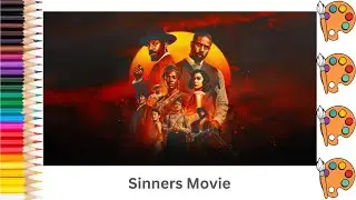 🎬🔥 How to draw a Sinners Movie | Step by step tutorial to draw Sinners Movie | Pencil to Palette