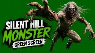 Silent Hill Monster 4K Green Screen | Realistic 10+ Animation | ( Non Copyright )