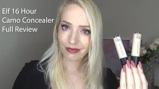 Elf Cosmetics 16 Hour Camo Concealer Full Review and Demo // Light Sand &  Fair Warm