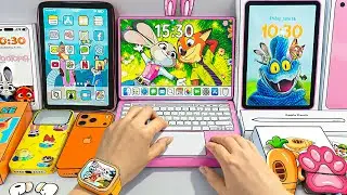 (🍎Paper DIY🍎) Apple X ZOOTOPIA Blind Bag 1000$ Unboxing | Nick & Judy | Iphone, Macbook, IPad | ASMR