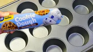 If you bake Pillsbury Cookie Dough in a muffin pan..