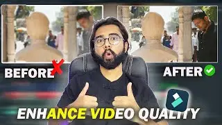 How To Enhance Video Quality In wondershare Filmora || Convert Low Video Quality In Full HD/4K||2024
