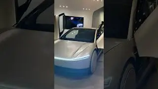 Tesla CyberCab and Optimus, the Tesla Bot, make their debut in London! 🚖🤖 #TeslaBot #cybercab