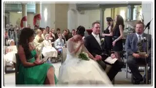 LIVE !!!!!Trauung in der Kirche / Gesang von Hochzeitss&auml;ngerin.