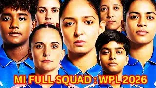 Mumbai Indian Full Squad : WPL 2026💖🔥