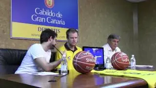 Presentaci&oacute;n oficial de Brad Newley con el Gran Canaria 2014