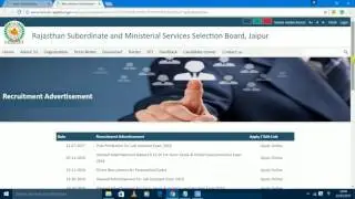 RSMSSB Lab Assistant Post Preference 2017
