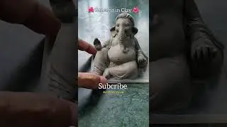 GANPATI BAPPA KAISE BANATE HAIN / Eco friendly Ganesha making in clay #ganesh #ganpati #shorts