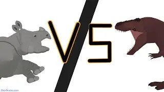 CW: Tyrannosaurus rex vs Rhinoceros sondaicus (Javan Rhino)