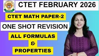 CTET Math Paper 2 || ONE SHOT REVISION ||