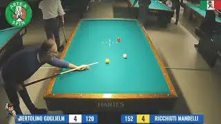BERTOLINO GUGLIELM vs RICCHIUTI MANDELLI &ndash; Parte 3 🎯 Equilibrio perfetto nel biliardo 5 birilli
