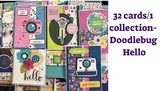 32 cards/1 collection- Doodlebug Hello