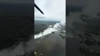 Helicopter Tour of Victoria Falls, Zimbabwe, Africa.