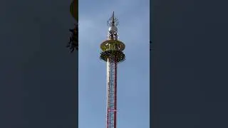 HUGE DROP on Matthews Skyfall at The Hoppings 2025 😮 #funfair #fairground #thrillride #shorts