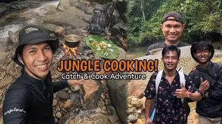 Petualangan Cari Ikan di Hutan 🌿 | Masak Sayur Asam Khas Asia di Alam Liar