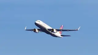 Aerolfy FS Airbus A320-200 Departing Geneva International Airport 