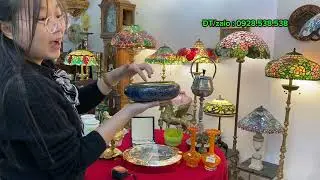 Nậm Pháp Lam - Tranh đồng cổ - vali dĩa thìa Đức - Chuông kéo cửa cổ - Pha lê Ý - Đỉnh xông trầm 