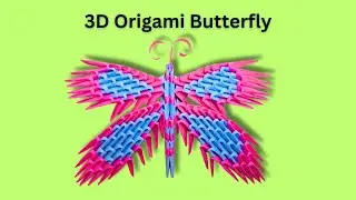 How To Make 3D Origami Butterfly | Modular origami Butterfly | DIY 3D Origami Butterfly Tutorial