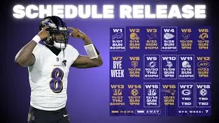 Ravens BRUTAL start to the season | FOUR set PRIME TIME games