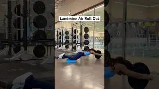 Landmine Ab Roll Out #coreexercise #landmine #abworkout  #rehemafitness