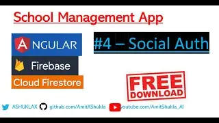 Angular Firebase #4 School Student Online education Management App - Social Authentication Login